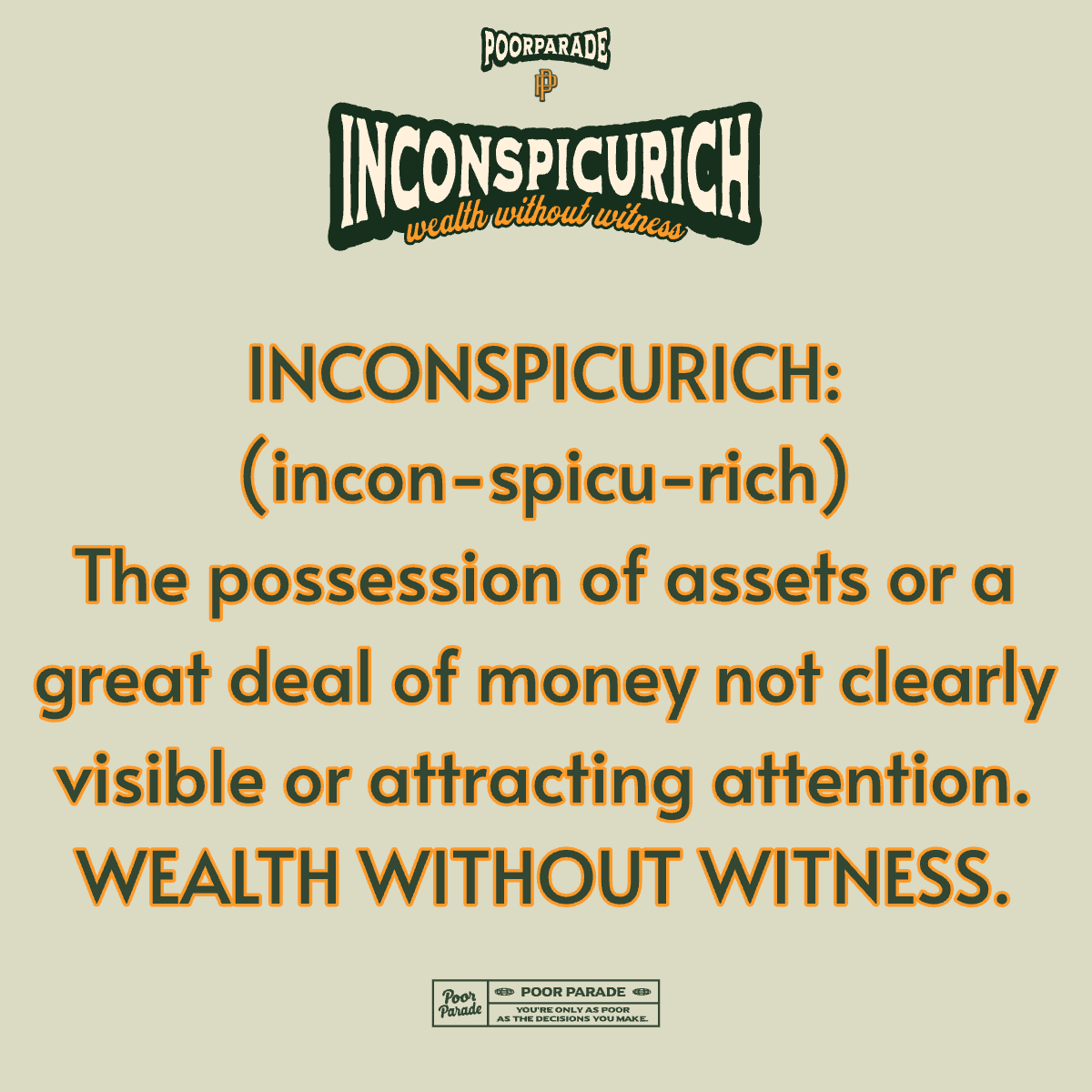 "Inconspicurich" T-Shirt