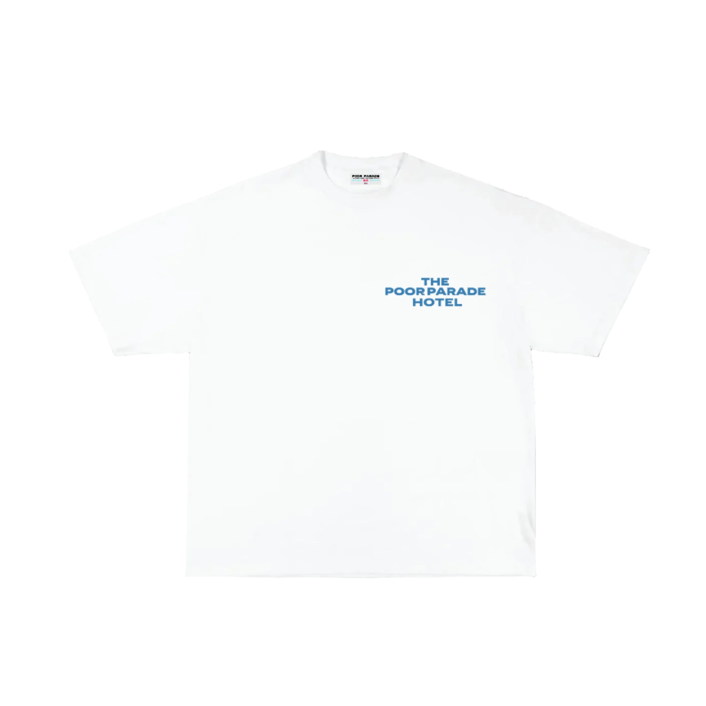 The Poor Parade Hotel T-Shirt (White/Blue)